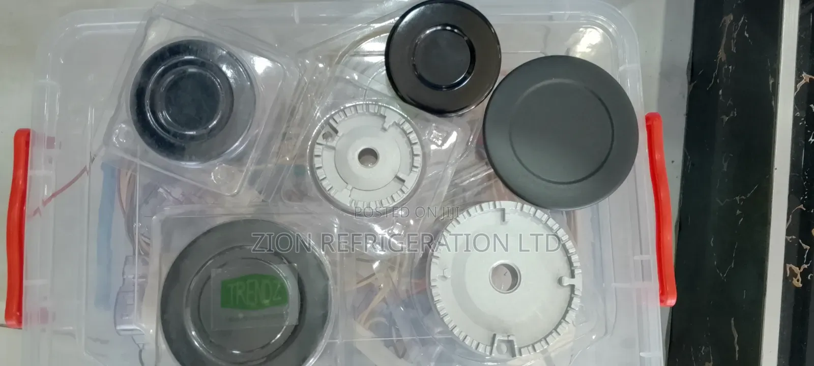 Gas Cooker Top Burner Caps and Base Hob Universal Set of 3
