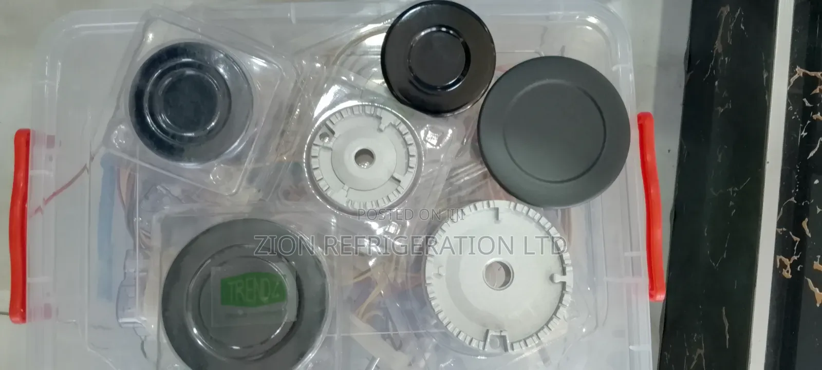 Gas Cooker Top Burner Caps and Base Hob Universal Set of 3