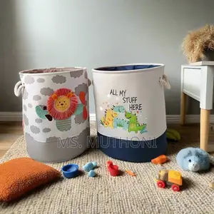 Whimsy Design Kids Room Laundry / Toys Storage Baskets