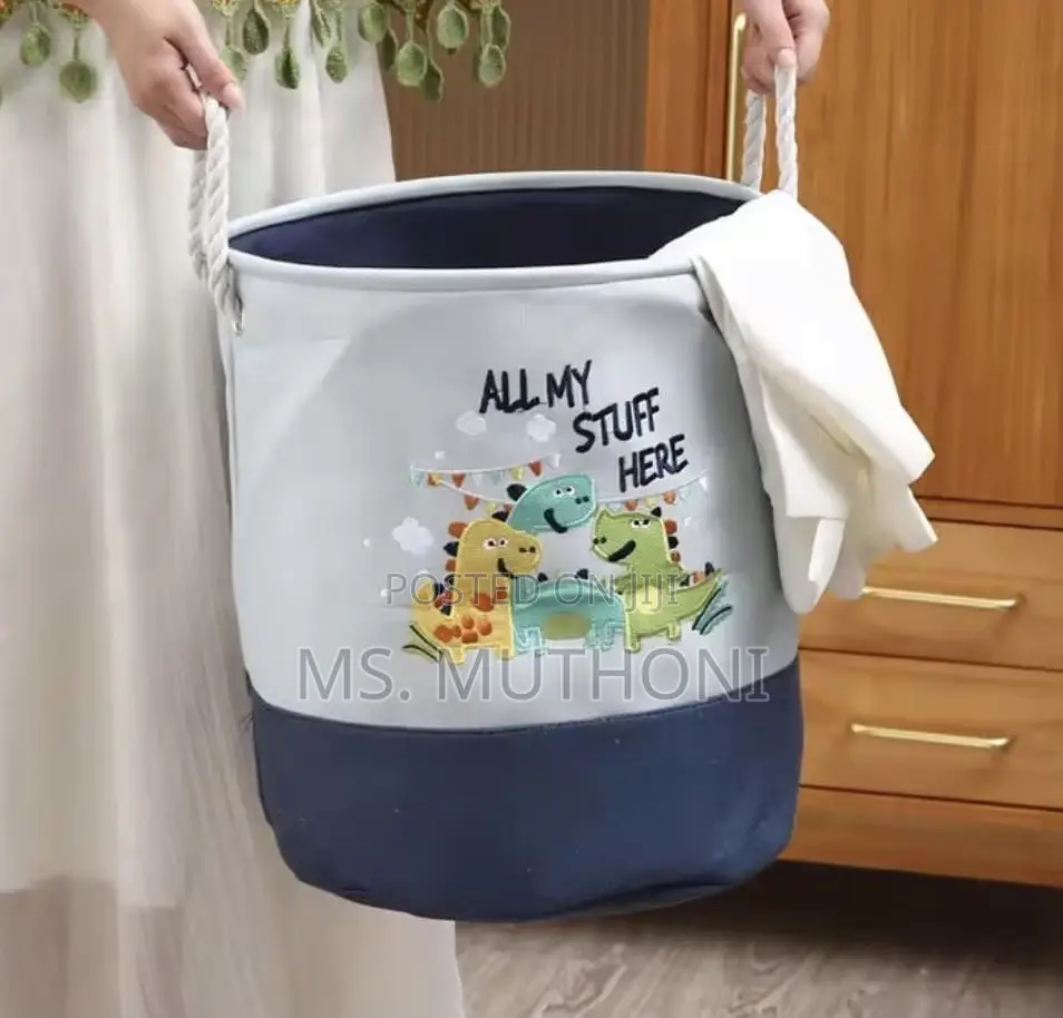 Whimsy Design Kids Room Laundry / Toys Storage Baskets