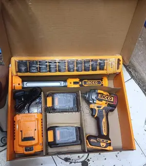 INGCO Brushless Impact Wrench Kit/Heavy Duty Cordless Impact Wrench
