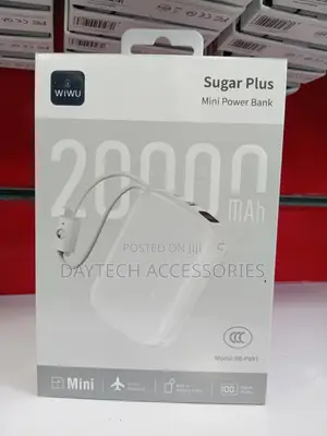 WiWU Sugar Plus Mini Power Bank (Model WI-P091) 20,000mAh Capacity.