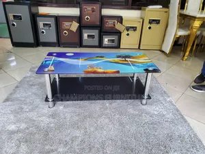 Artistic Tempered Glass Coffee Table