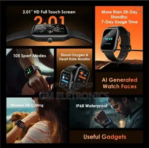 Oraimo Watch 5 Lite (OSW-804) Is a Stylish Unisex Bluetooth Smartwatch