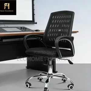 Ergonomic Low-Back Mesh Office Chair – Adjustable Swivel Computer Desk