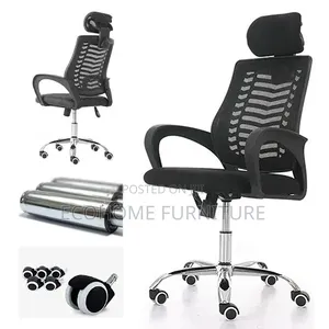 Ergonomic High-Back Mesh Office Chair With Adjustable Headrest