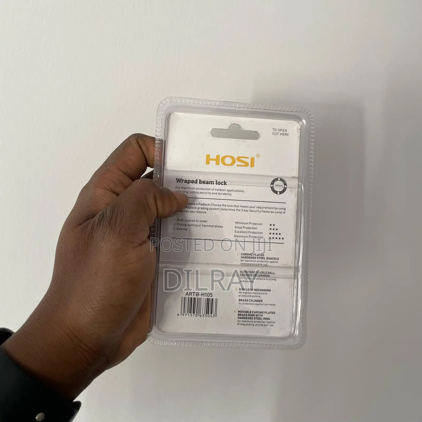 HOSI 50mm Heavy Duty Padlock With 3 Keys