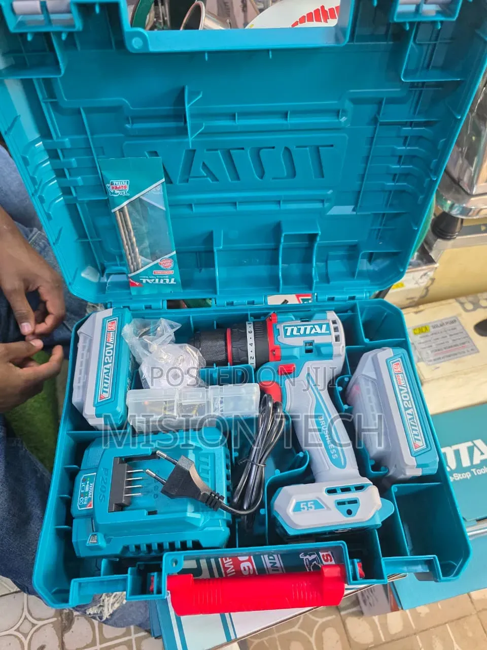 Total Cordless Drill 20v 55nm 
