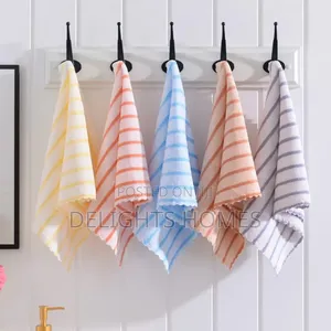 5 PC Super Absorbent Coral Fleece Microwave Towel_ko