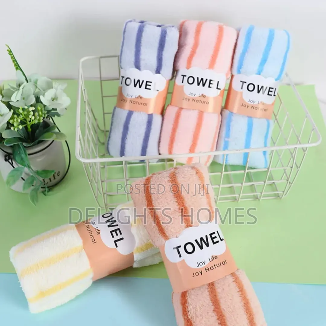 5 PC Super Absorbent Coral Fleece Microwave Towel_ko
