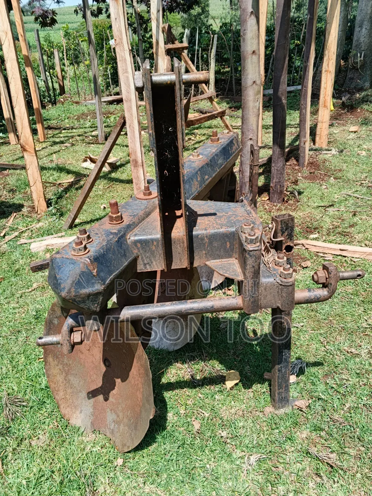 Tractor 3 Disc Baldan Plough-Black