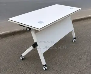 Foldable Table;Modern Folding Office Table With Wheels