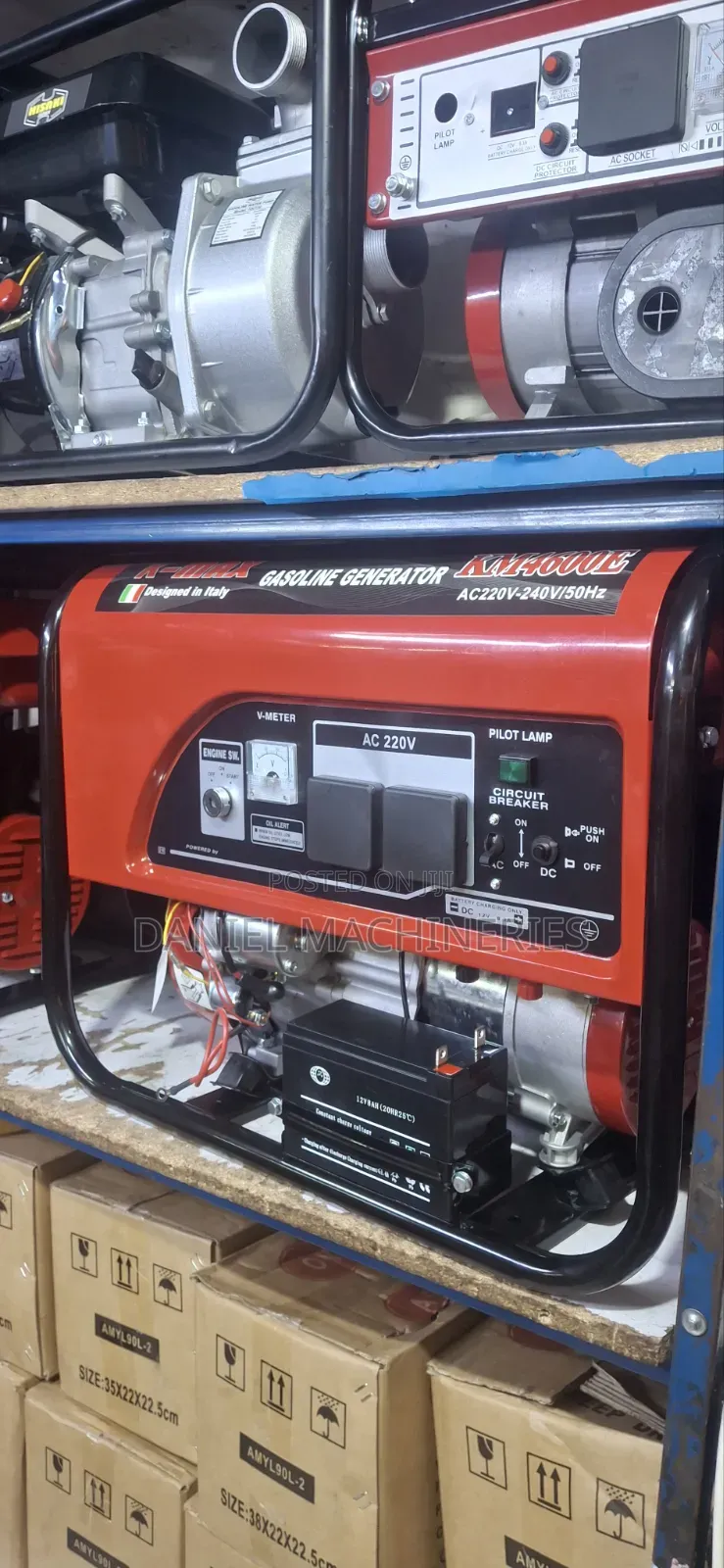 Kmax Petrol Generator 5kva Keyless Km4600