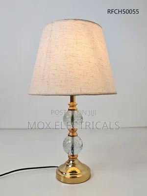 Elegant Crystal and Gold Table Lamp