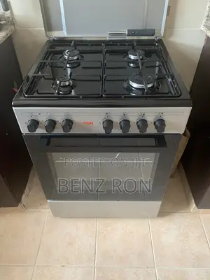 Von 4-Burner Gas Cooker With Oven Grill – Grey