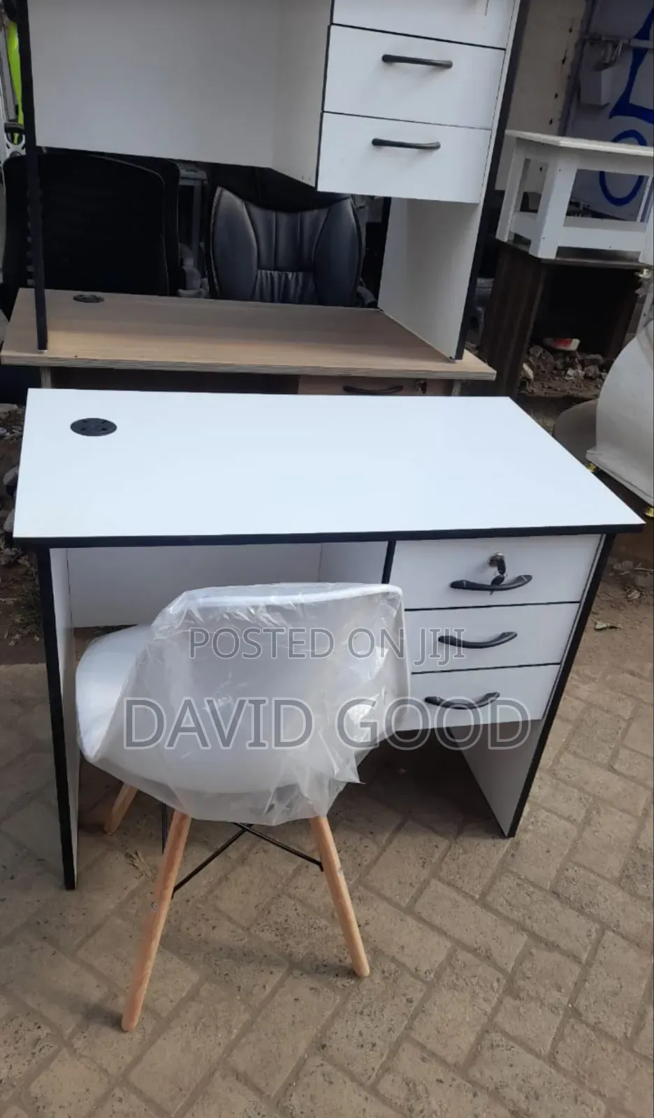 White Secretarial Chair