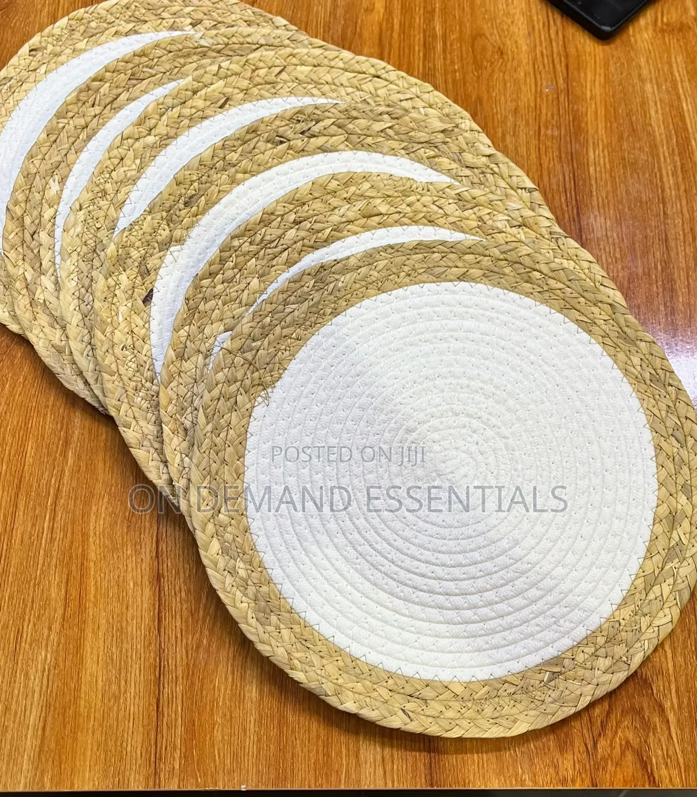 6 PCS Cotton Rope Woven Straw Mats
size 35 Cm