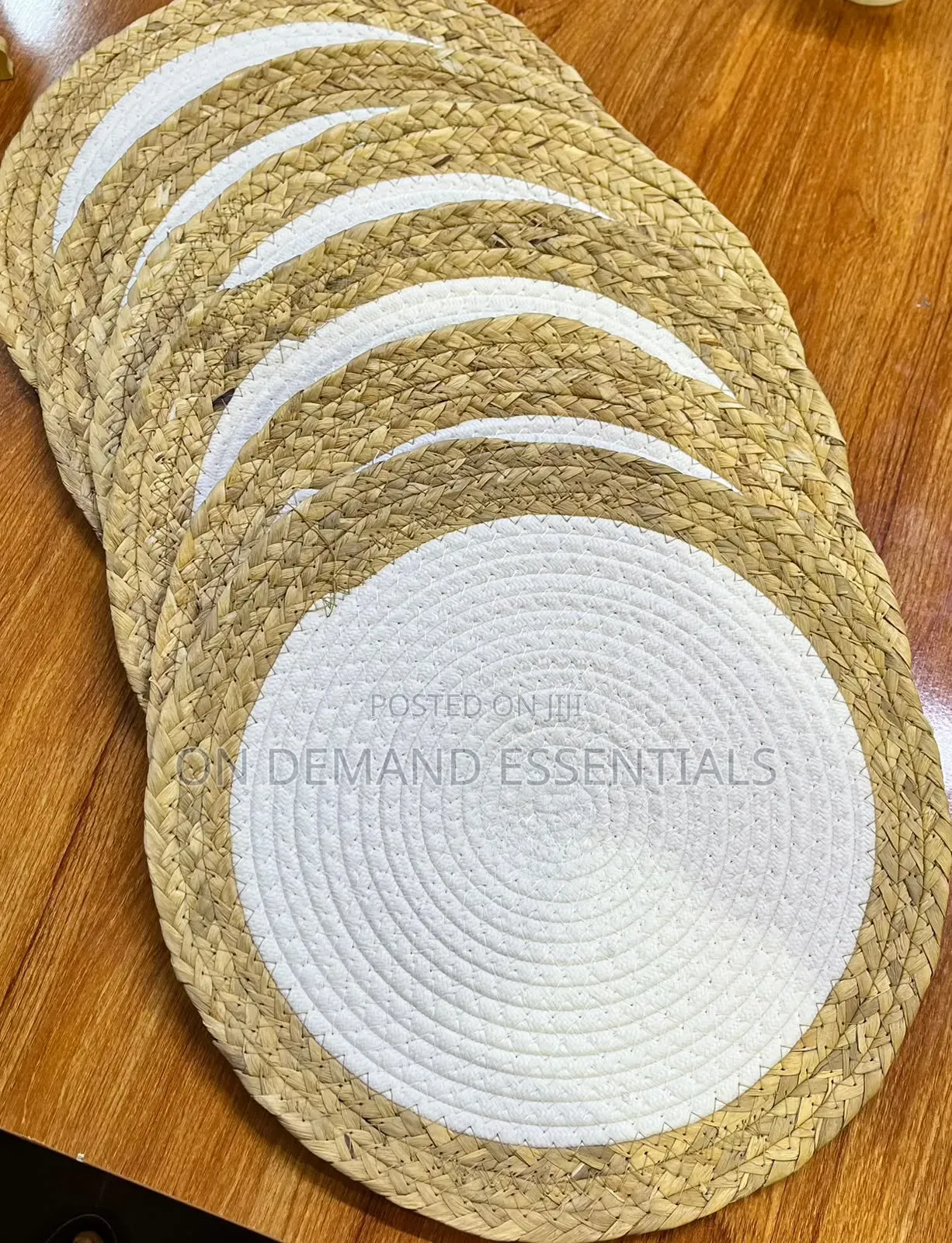 6 PCS Cotton Rope Woven Straw Mats
size 35 Cm