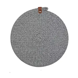Round Cotton Rope Woven Non Slip Heat Resistant Table Mat