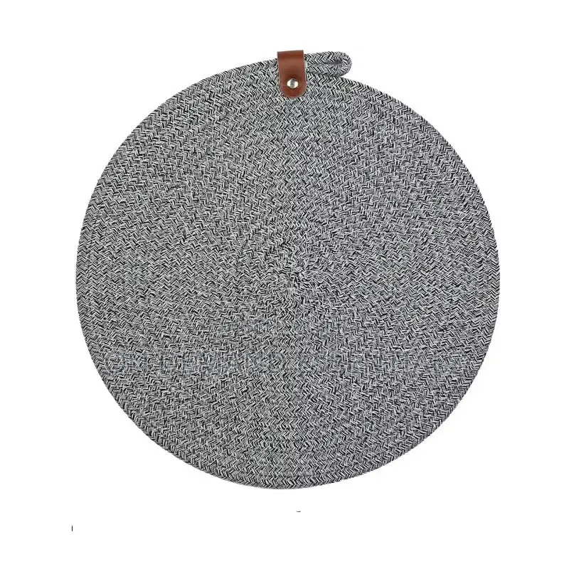 Round Cotton Rope Woven Non Slip Heat Resistant Table Mat