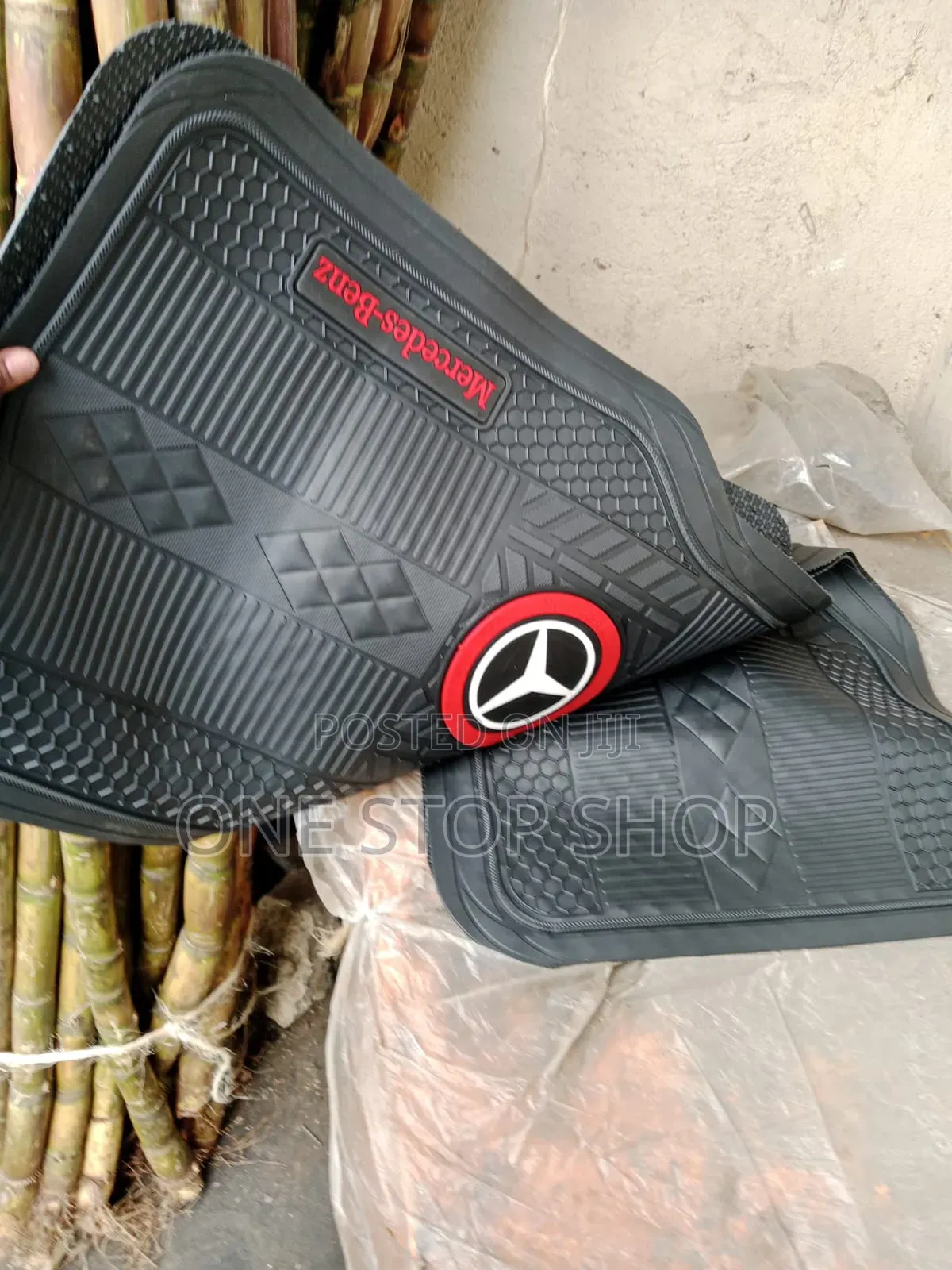 Merceds Antislip Diamond Honeycomb Texturized Grip Floor Mats