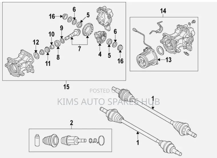 Rear Differential Bearing CX5
