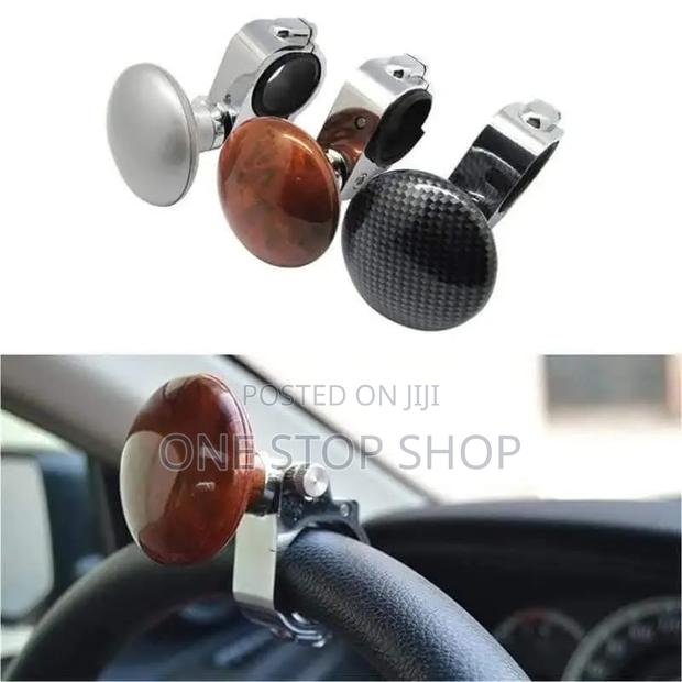 Universal Steering Wheel Spinner Knob in Silver,carbon, Black