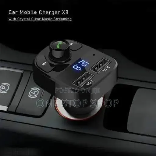 X8 Bluetooth Modulator With Dual USB Port, Led Display,control Knob
