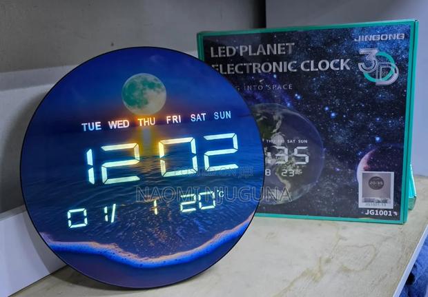 3d LED Digital Wall Clock