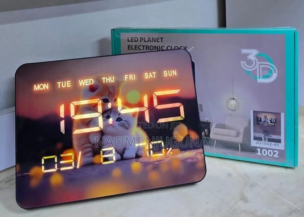 3d LED Digital Wall Clock - thumbnail 2