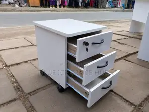 Office Cabinet;3 Drawer Mobile Office Pedestal Cabinet With Lock