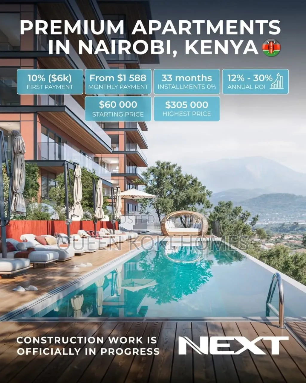 1bdrm Apartment in Next Amani, Kiambu CBD for sale