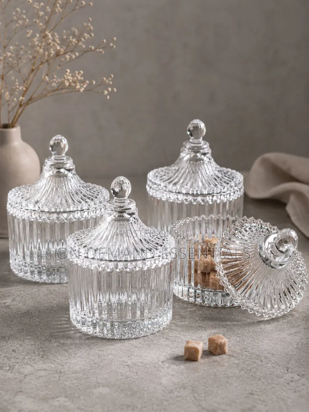Classy Glass Sugar Dish