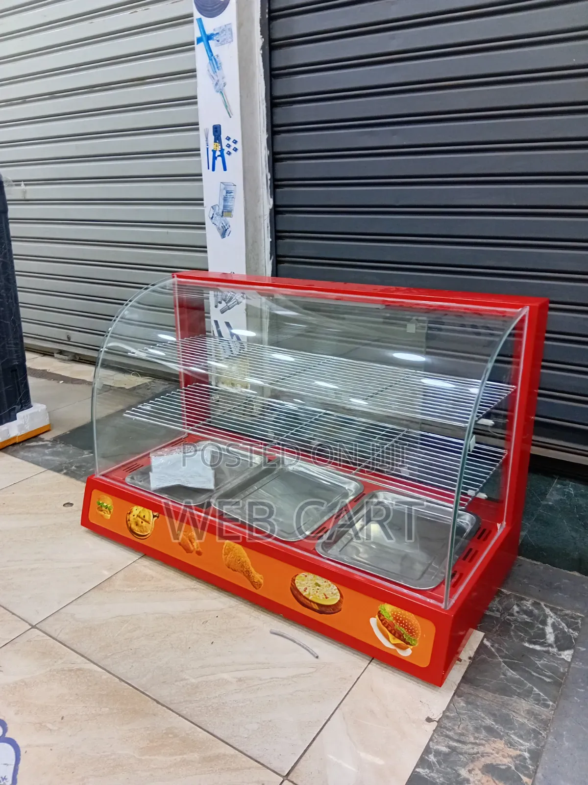 Glass Food Display Cabinet – 3 Plate