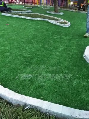 Vibrant Finish. Golf Play Area, Green Artificial Grass Carpet