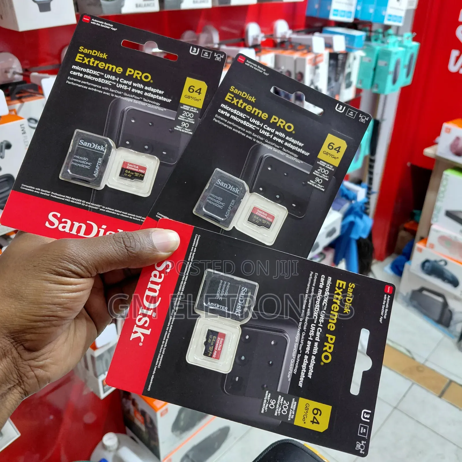 SanDisk 64GB Extreme PRO MicroSD for Smart Phone, Tablet, Drones.