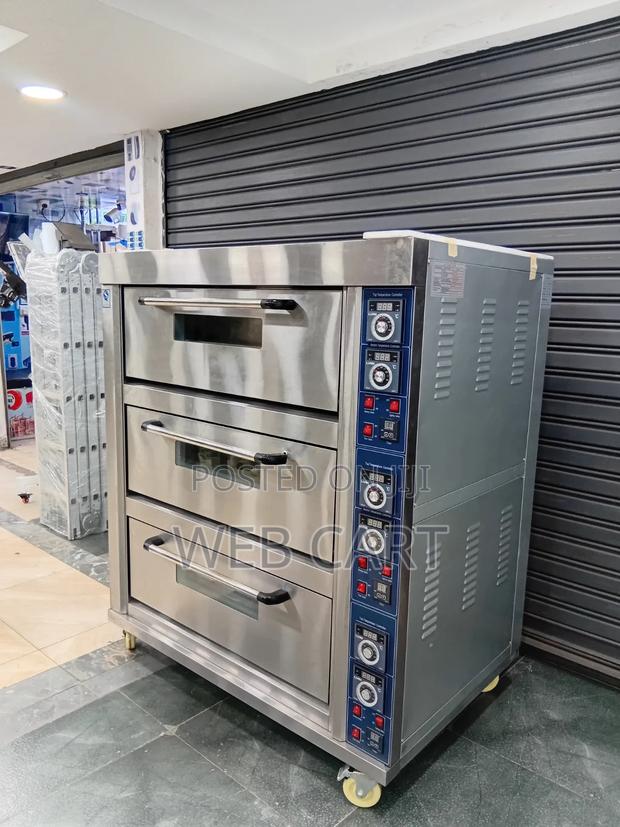 Commercial 3 Deck 6 Tray Electric Deck Oven
