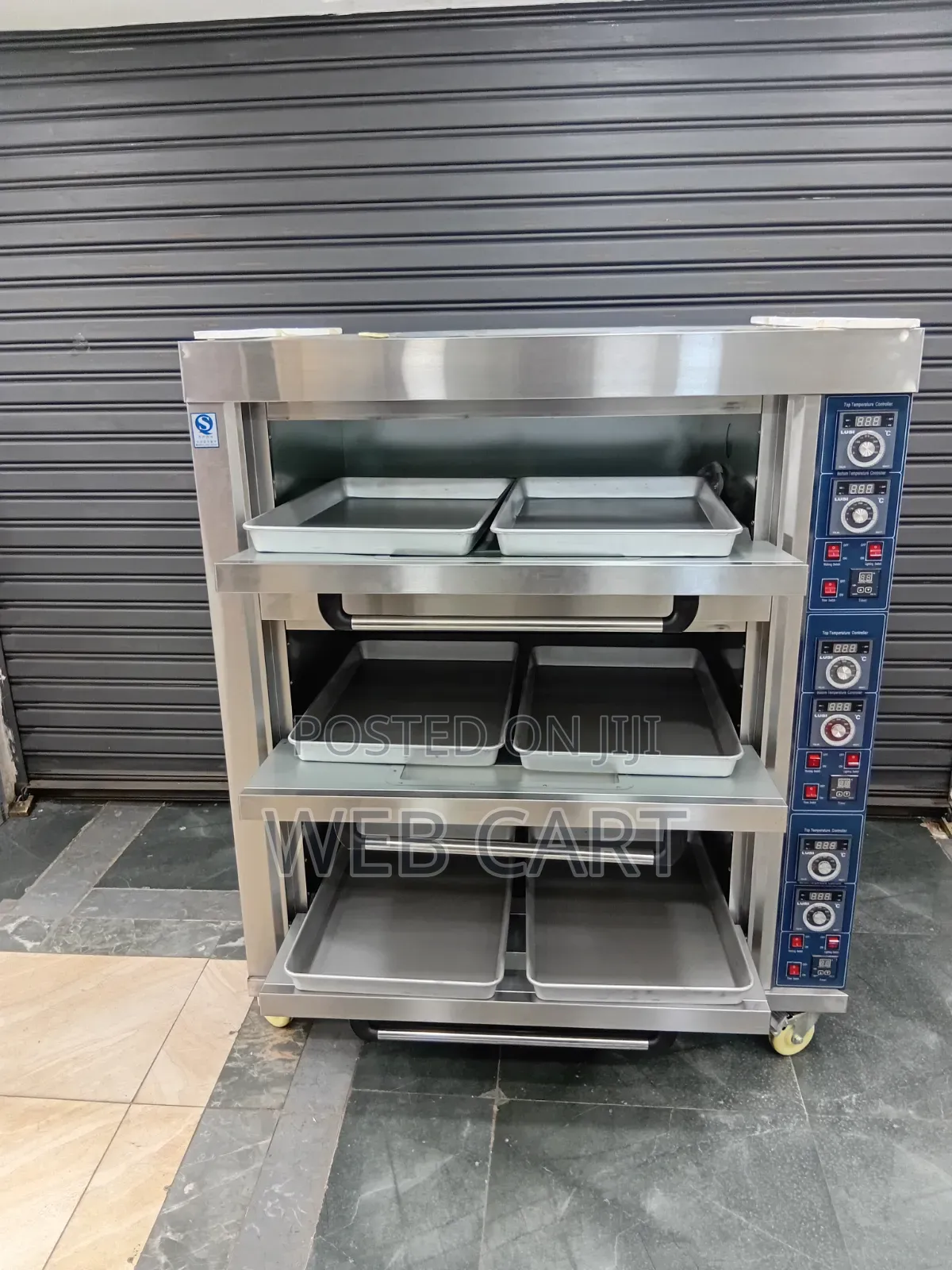 Commercial Bakery Deck Oven – 3 Decks, 6 Trays Included