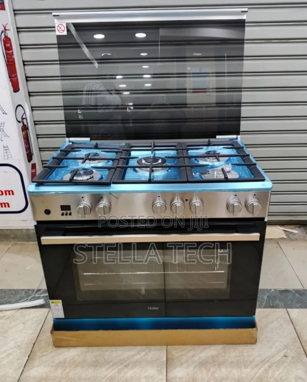 60*90 Haier 5 Gas Standing Cooker With Electric Oven and Wok Burner