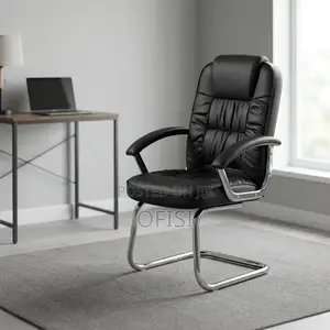 Office Chair; Director's Leather Visitor's Chair