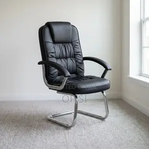 Office Chair; Director's Leather Visitor's Chair
