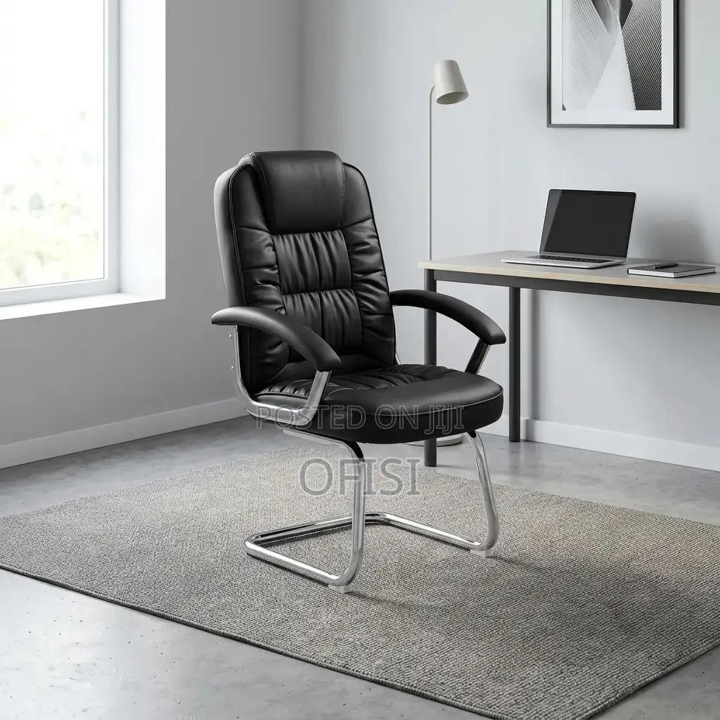 Office Chair; Director's Leather Visitor's Chair