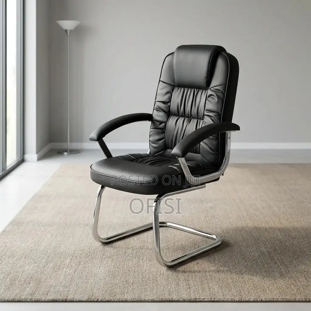 Office Chair; Director's Leather Visitor's Chair