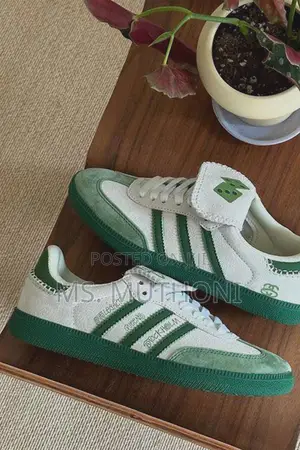 Adidas X Stussy Samba White Green :Size 39-45