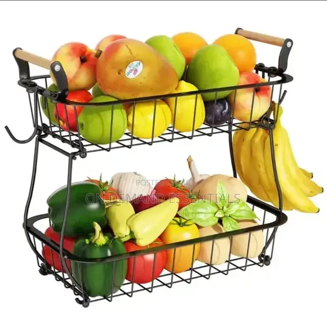 2 Tier Detachable Nordic Metallic Fruit Holder