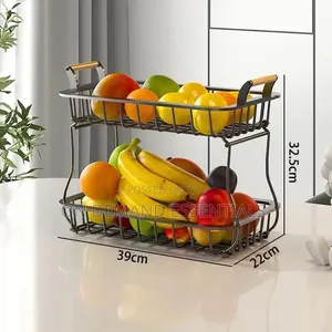 2 Tier Detachable Nordic Metallic Fruit Holder