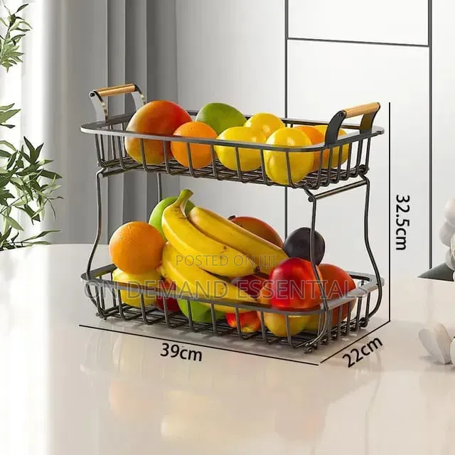 2 Tier Detachable Nordic Metallic Fruit Holder