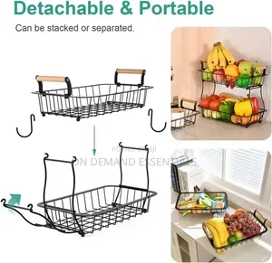 2 Tier Detachable Nordic Metallic Fruit Holder