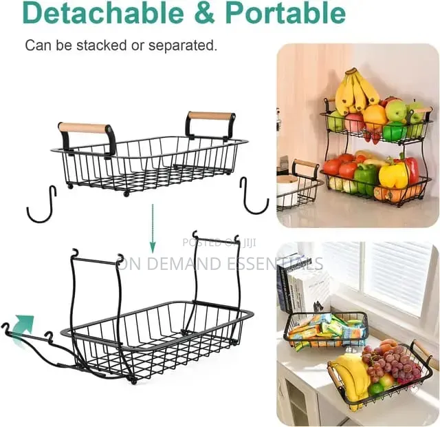 2 Tier Detachable Nordic Metallic Fruit Holder