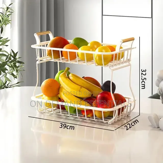 2 Tier Detachable Nordic Metallic Fruit Holder